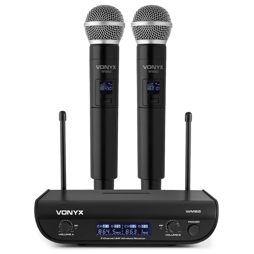 Vonyx WM82 Palmare digitale a 2 canali Micro UHF