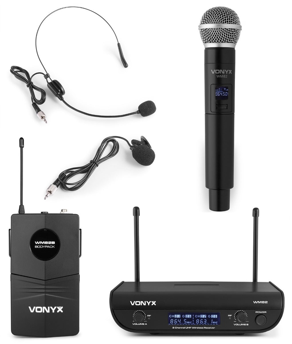 VONYX Wm82c Micro Uhf Digital 2ch Bp+hh