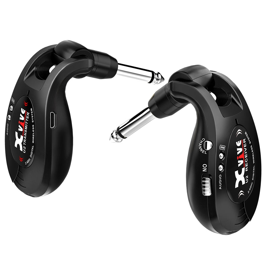 XVive U2 Black sistema di trasmissione audio per chitarra e basso