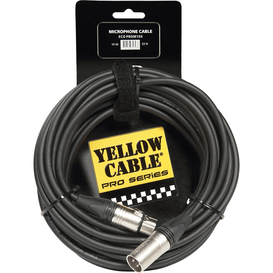 YELLOW CABLE - PROM10X CAVO MICROFONICO XLR NEUTRIK 10 M