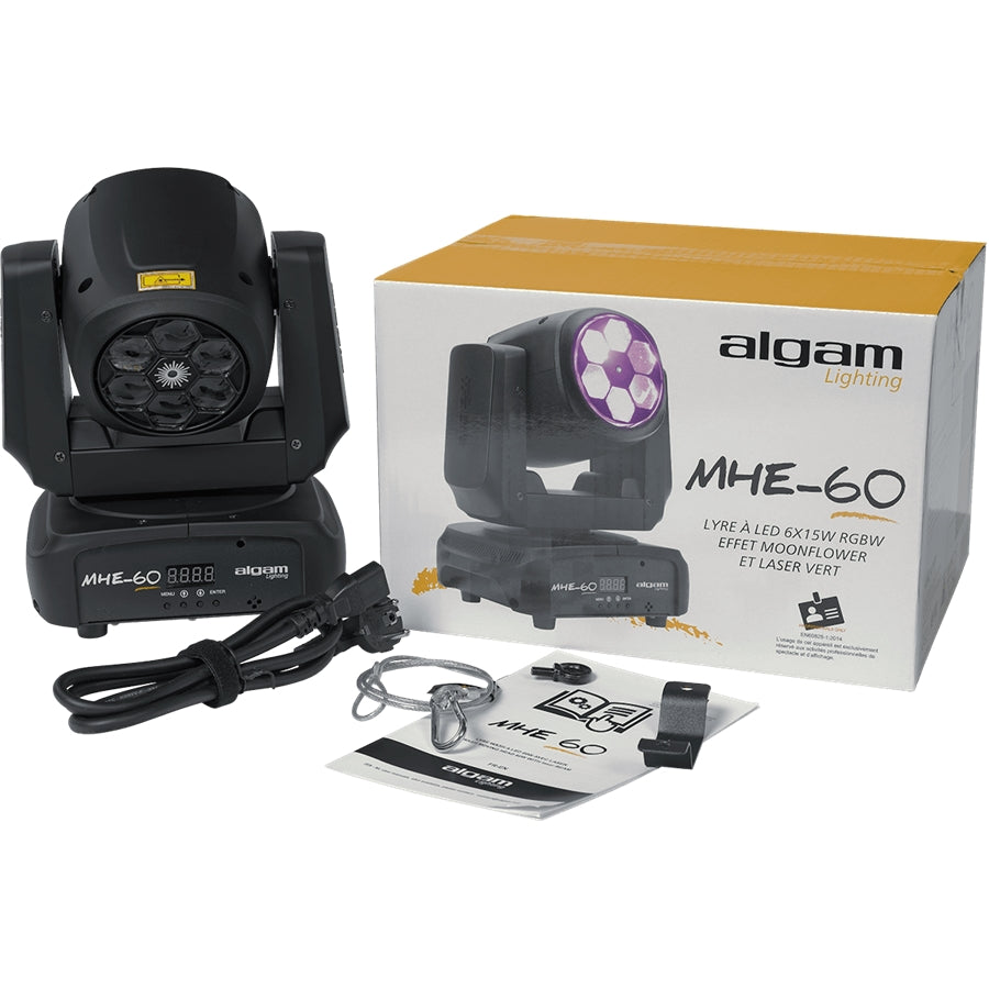 ALGAM LIGHTING - MHE60 WASH TESTA MOBILE 60W + LASER