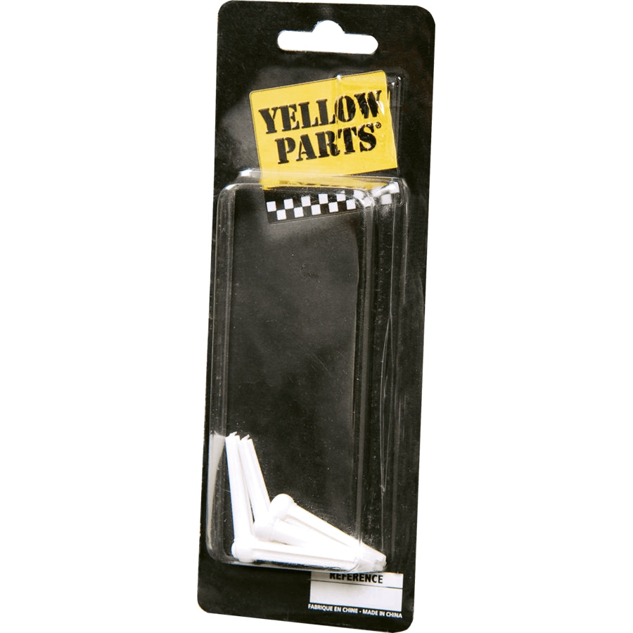 YELLOW PARTS - EZ1410W PIN PONTE CHITARRA ACUSTICA BIANCHI 6 PCS