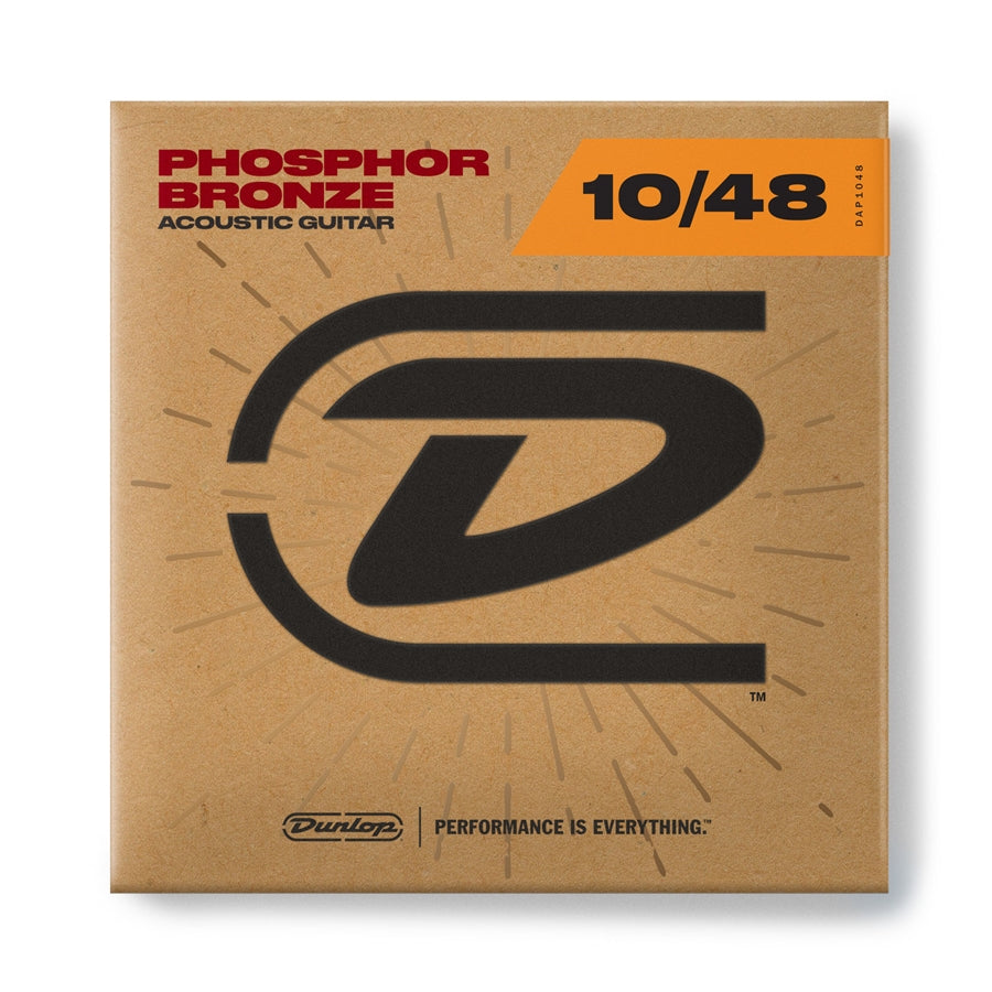 DUNLOP - DAP1048 ACOUSTIC PHOSPHOR BRONZE, EXTRA LIGHT SET/6