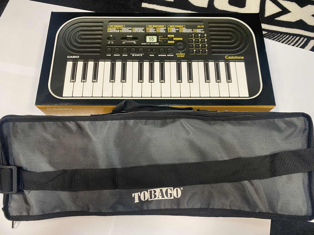 Casio SA-51 Tastiera con 32 Tasti Mini -Black/White con borsa Tobago