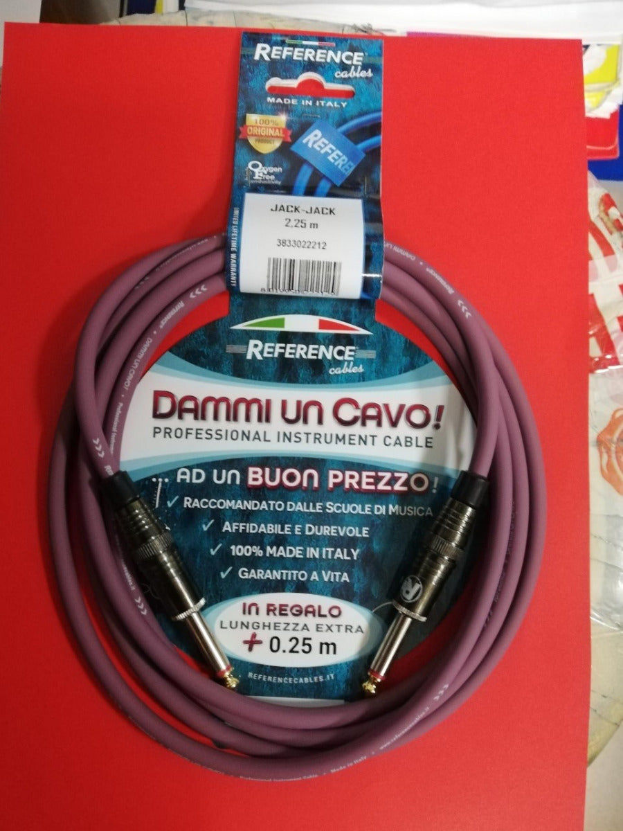 Reference "Dammi Un Cavo" Cavo professionale per strumento jack jack 2,25 metri