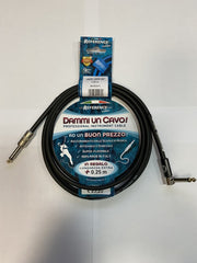 Reference "Dammi Un Cavo" Cavo professionale per strumento jack dritto jack ad angolo 2,25 metri new