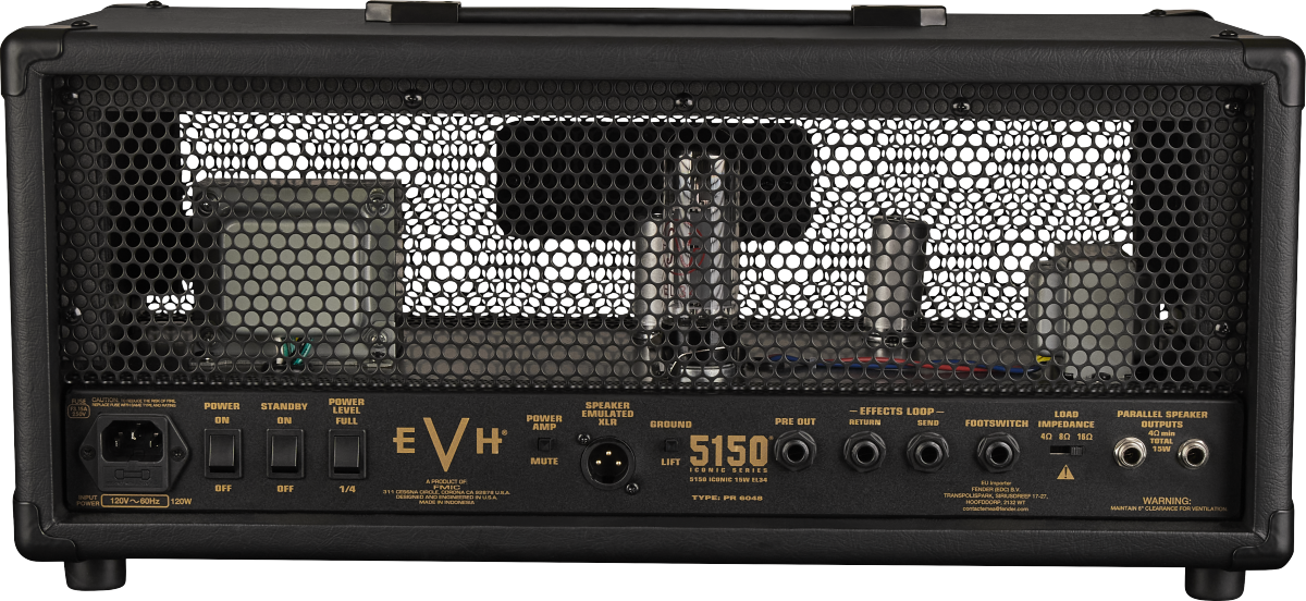 EVH 5150 Iconic Series 15W EL34 Head, Black