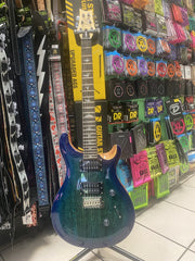 PRS  SE CUSTOM 24 BURLED ASH LIMITED EDITION LAKE BLUE