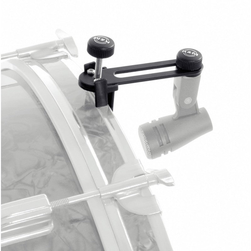 K&M Porta microfono nero per batteria