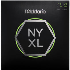 D'Addario NYXL45105, Set Long Scale, Light Top / Med Bottom, 45-105
