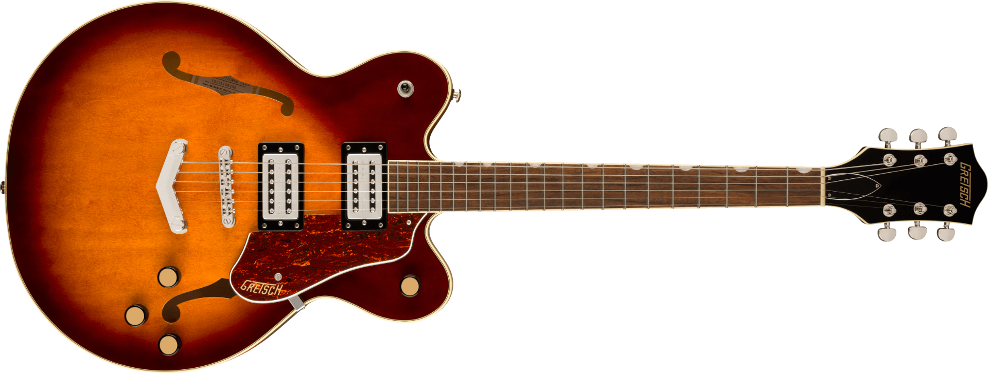 Gretsch G2622 Streamliner Center Block Double-Cut with V-Stoptail, Laurel Fingerboard, Broad’Tron BT-3S Pickups, Forge Glow