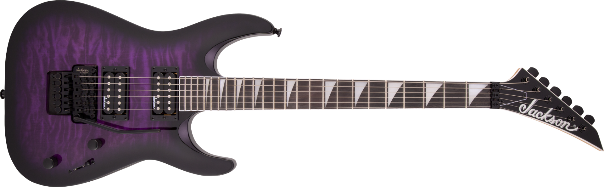 Jackson JS Series Dinky Arch Top JS32Q DKA, Amaranth Fingerboard, Transparent Purple Burst New