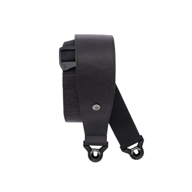 Tracolla D'Addario Comfort in pelle con sistema Auto Lock, Nera