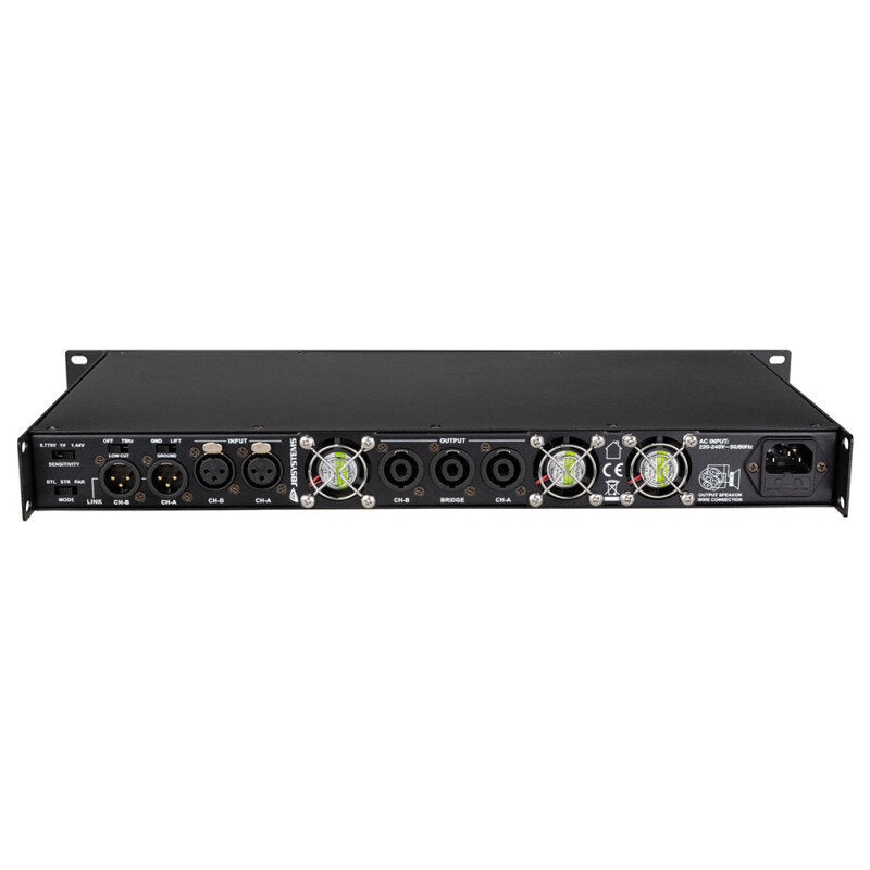JB Systems AMP100.2 Mk2 - 2 x 100 W @ 4 ohm Class-D power amplifier, 1U rack