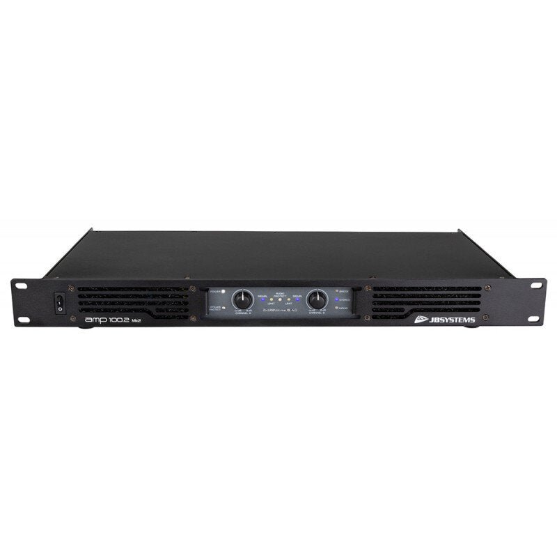 JB Systems AMP100.2 Mk2 - 2 x 100 W @ 4 ohm Class-D power amplifier, 1U rack