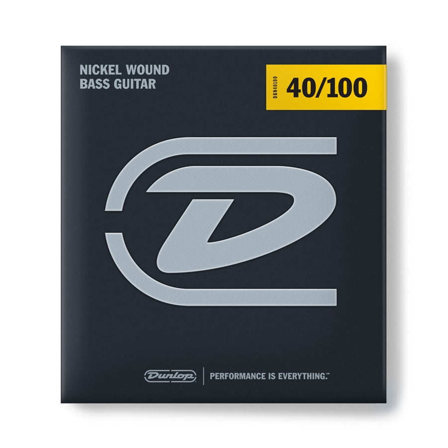 DUNLOP - DBN40100 NICKEL WOUND, LIGHT SET/4