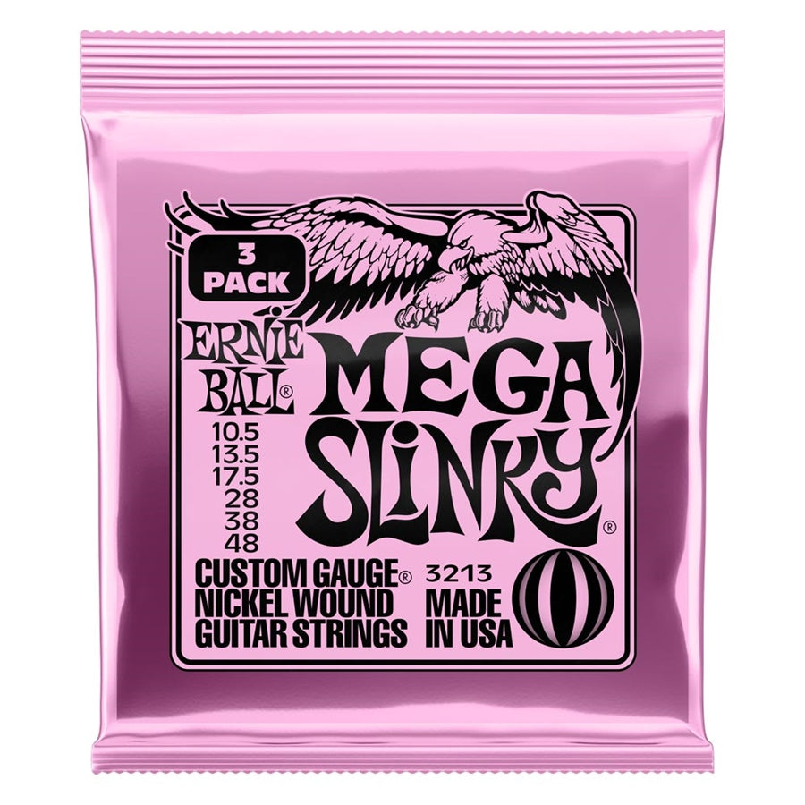 ERNIE BALL - 3213 MEGA SLINKY NCKLWND 3 PK 10.5 4