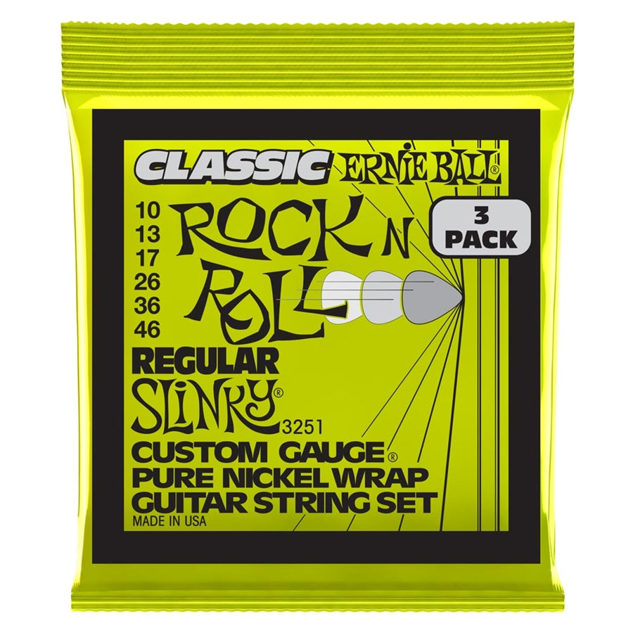 ERNIE BALL - 3251 REGULAR SLINKY CLAS RNR PK 10 46