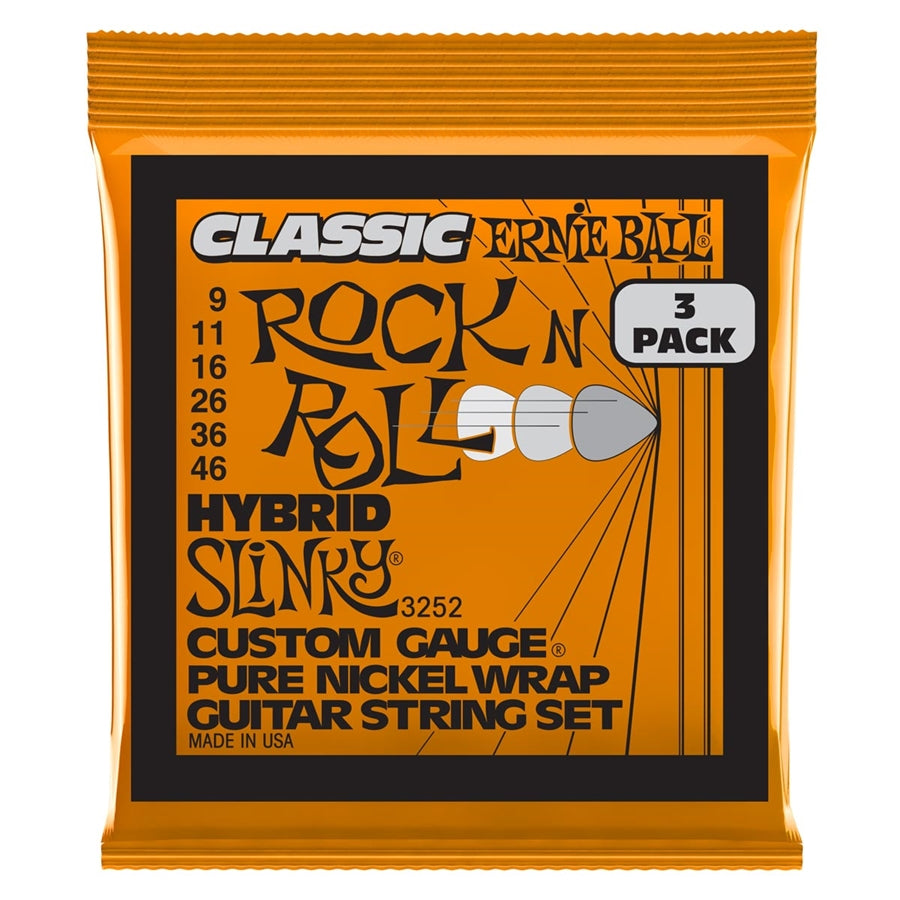ERNIE BALL - 3252 HYBRID SLINKYCLASSIC RNR PK 9 46