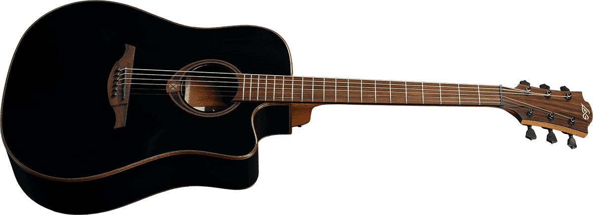 Lag Guitars T118DCE-BLK  Black acustica elettrificata