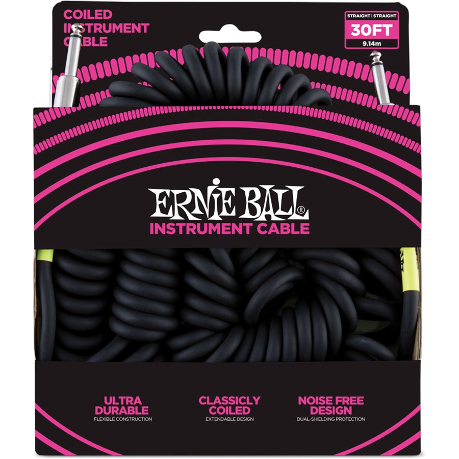 Ernie Ball 6044 Cavo a Spirale black da 9 mt