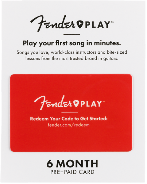 Fender Play 6 Month Subscription Prepaid Card