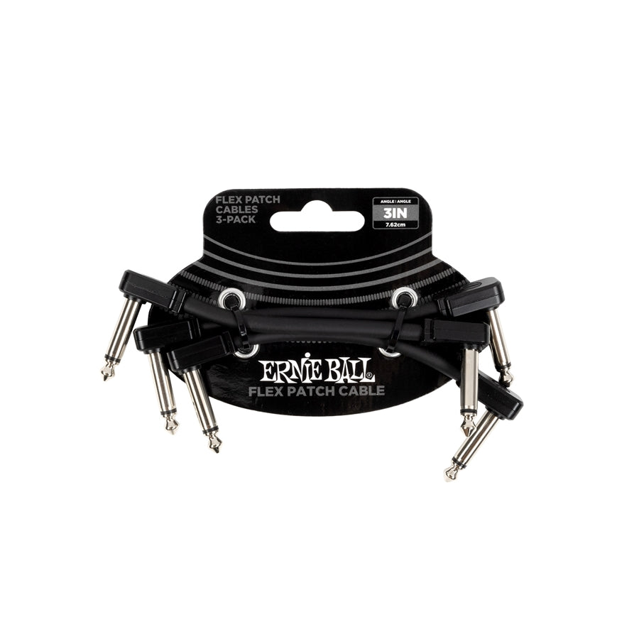 ERNIE BALL 6443 PATCH CABLE 8CM 3PK