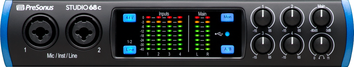 PreSonus  Studio 68c, Black and Blue