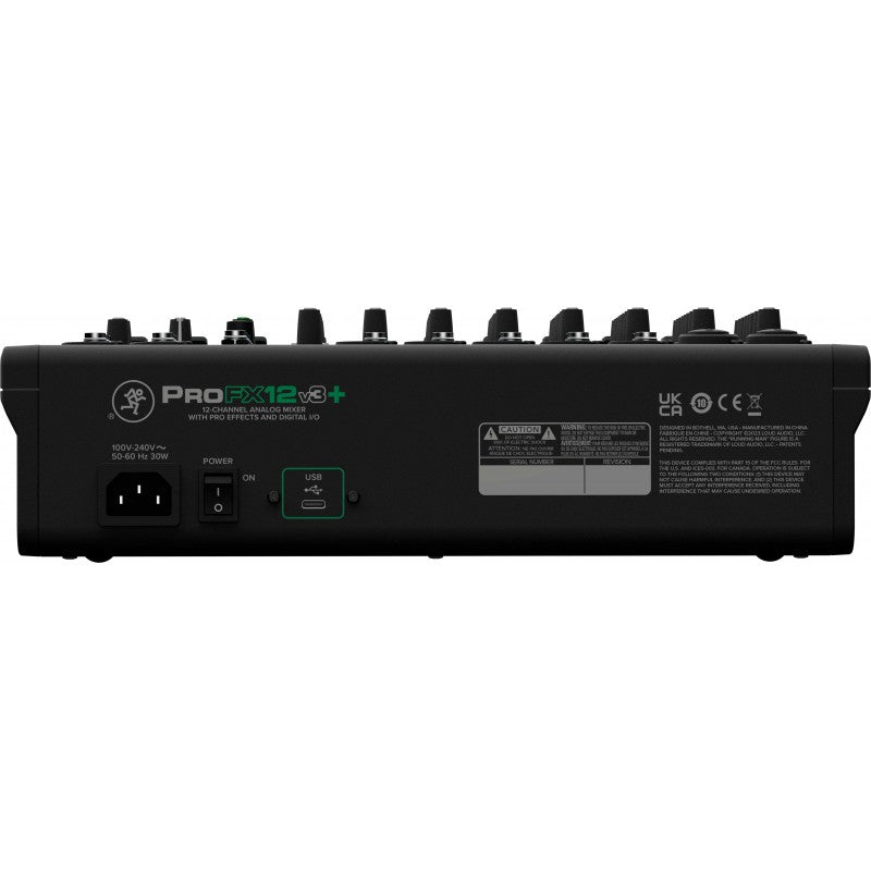 MACKIE ProFX12v3+ Mixer USB -con effetti e Bluetooth