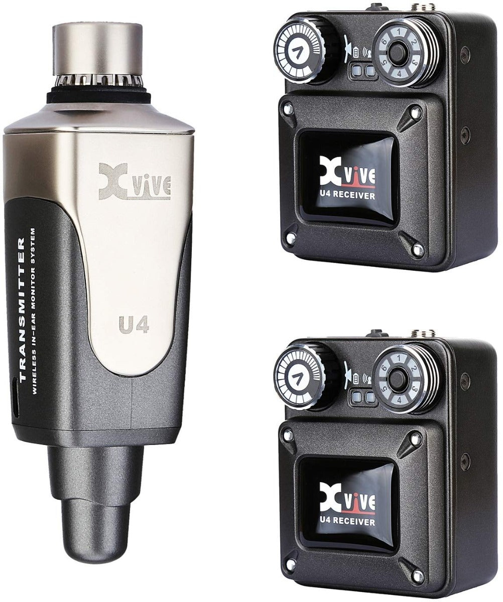 XVive U4R2 IN-EAR MONITOR SISTEMA MONITOR WIRELESS DIGITALE A 2 RICEVITORI