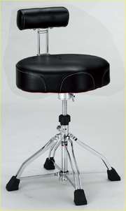 TAMA HT741B 1st Chair Ergo Rider - 4 gambe - seduta in PVC - con schienale
