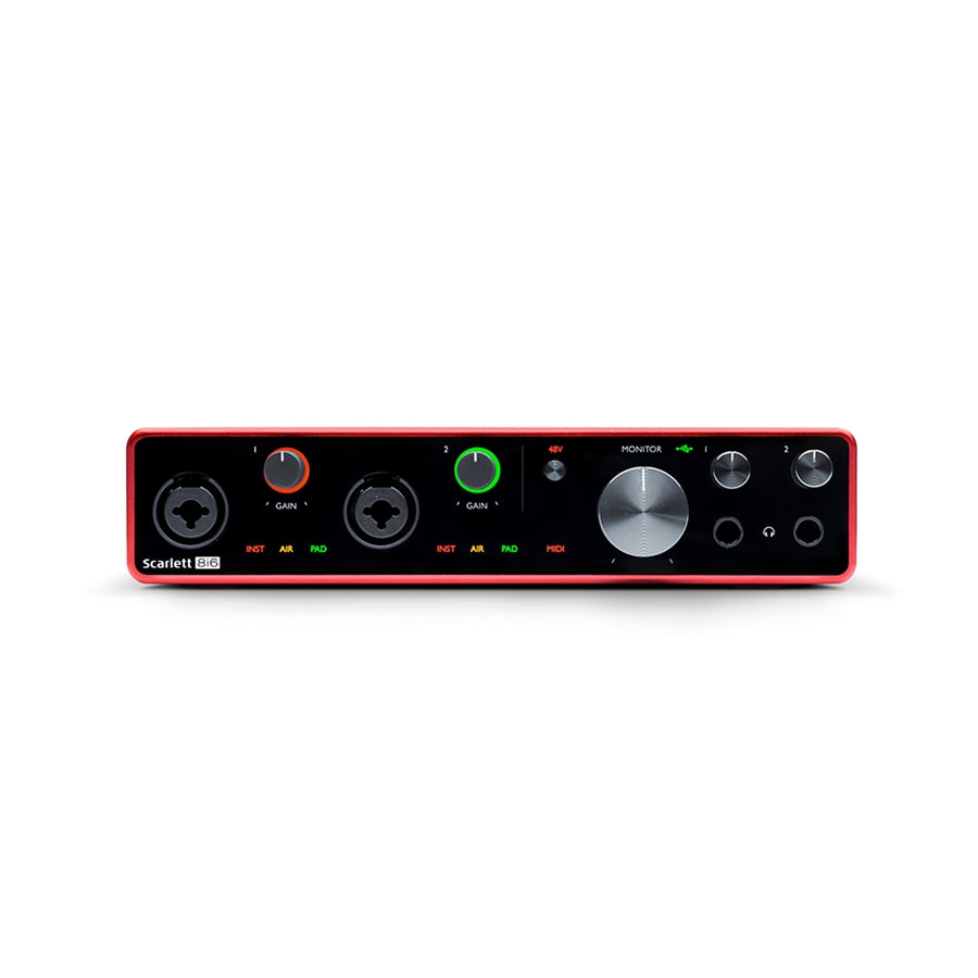FOCUSRITE Scarlett 8i6 3rd Gen Interfaccia Audio USB 8 IN 6 OUT