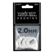 Ernie Ball 9202 Confezione di 6 plettri Prodigy White Standard da 2.0 mm