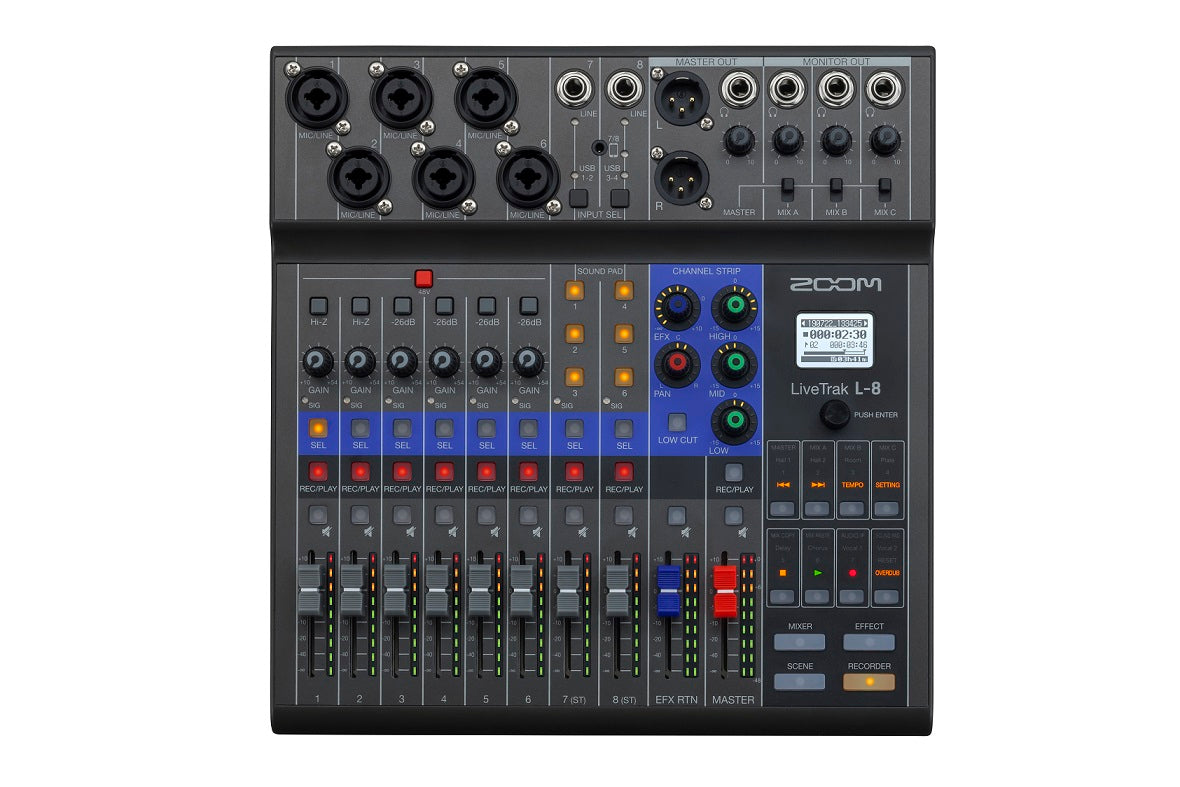 Zoom L-8 MIXER DIGITALE 8 CANALI