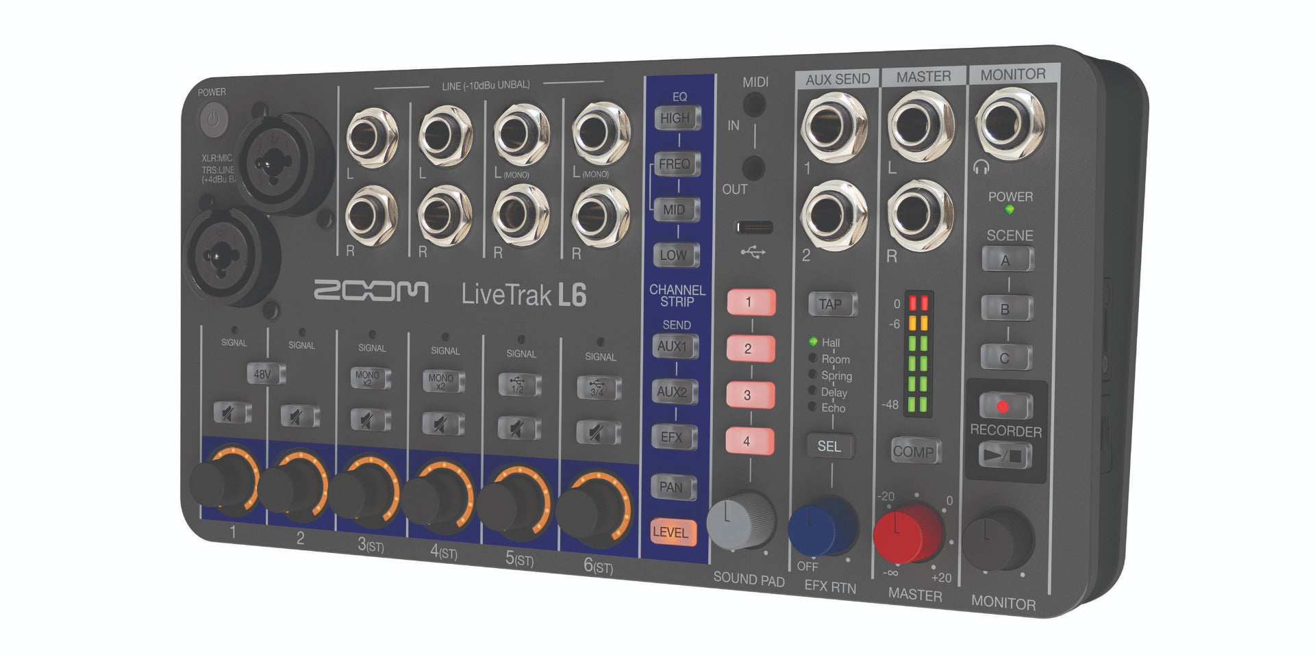 Zoom L6 Mixer Digitale 6 canali - 32 BIT Floating Point