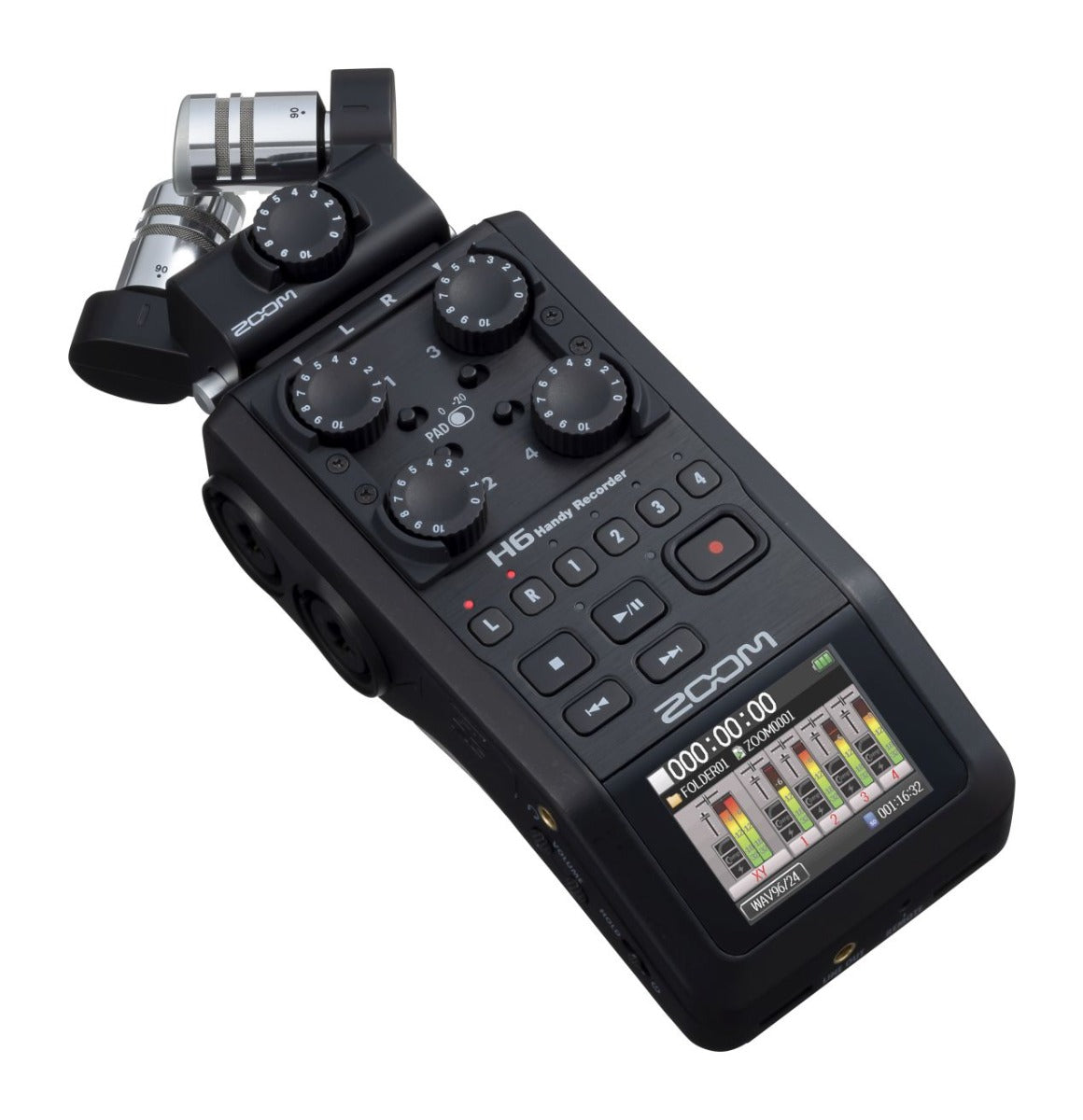 ZOOM H6 BLK Registratore Palmare a 6 Tracce