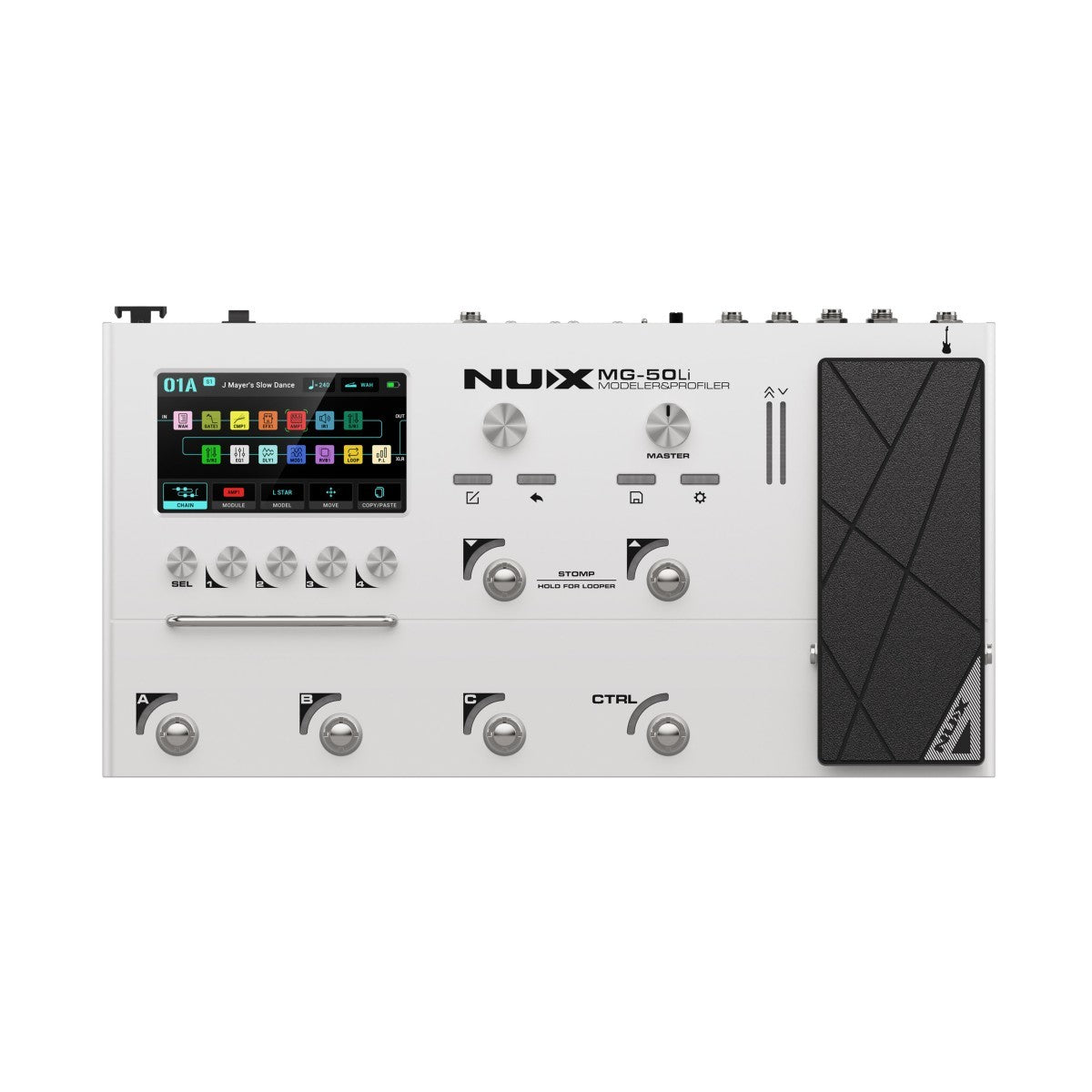 NUX MG-50li WH Modeler & Profiler con batteria al litio (versione bianca)