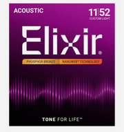 ELIXIR 16027 Nanoweb Phosphor Bronze 11- 52