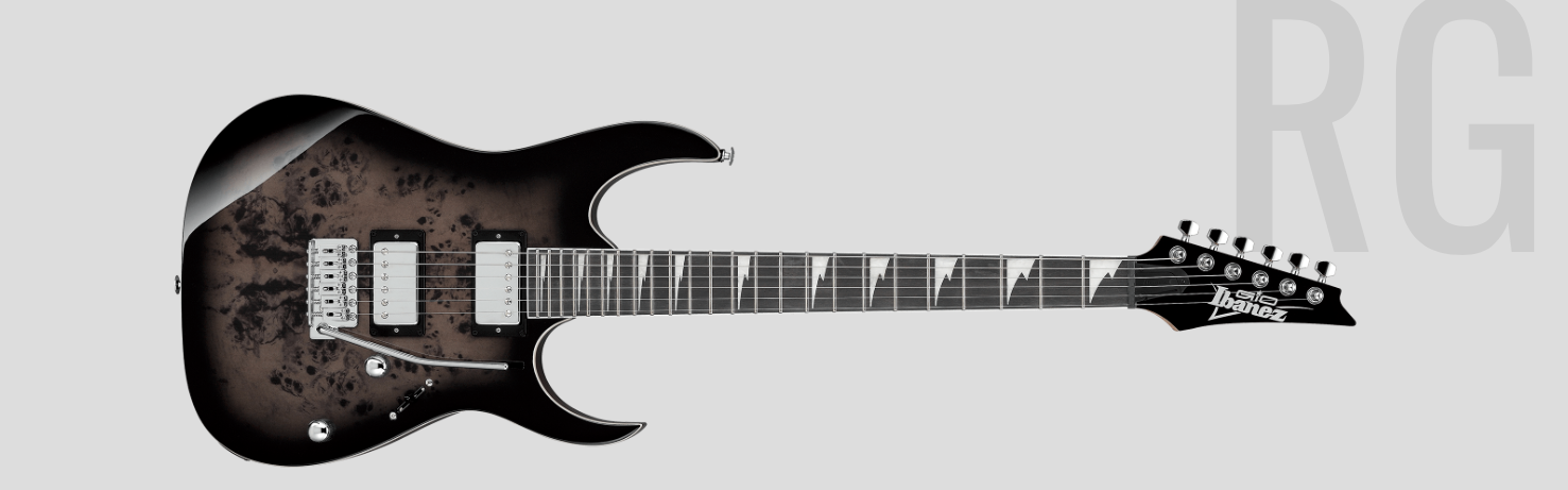 Ibanez GRG220PA1 BKB Transparent Brown Black Burst