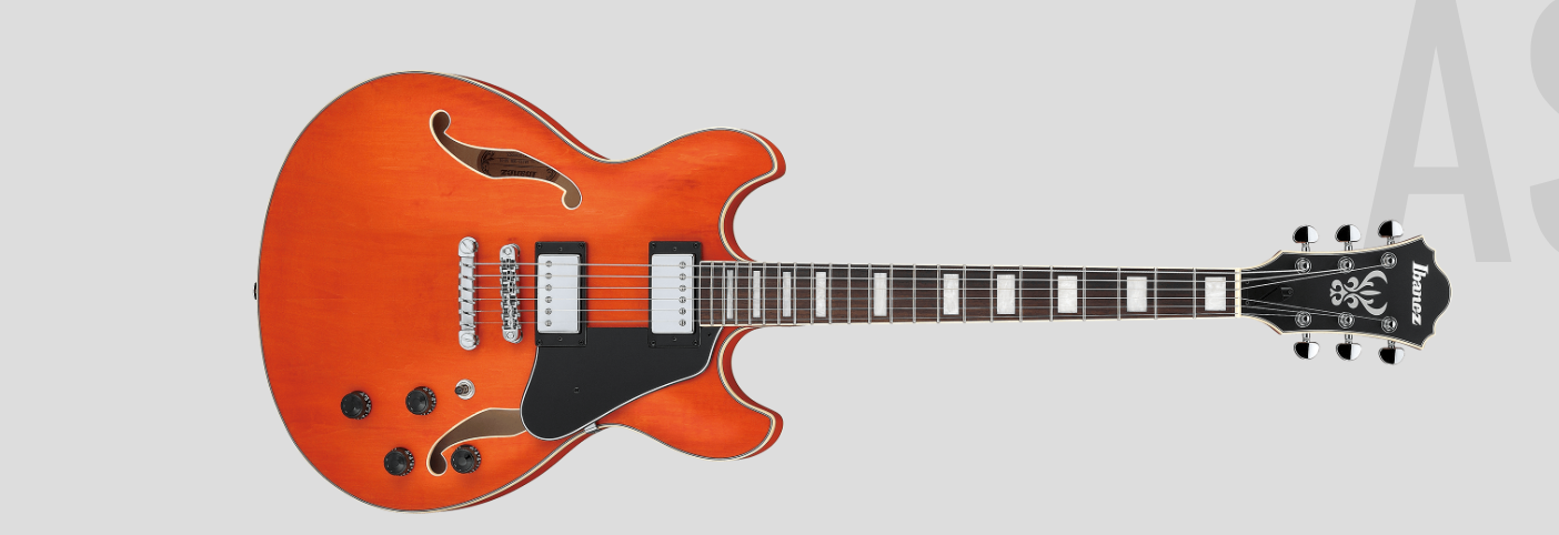 Ibanez AS73 TTF Transparent Tangerine Flat