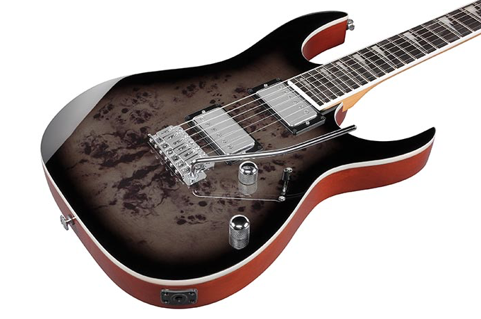 Ibanez GRG220PA1 BKB Transparent Brown Black Burst