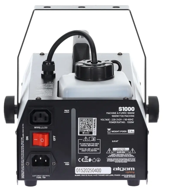 ALGAM LIGHTING S1000 Macchina del Fumo Orizzontale 1000W