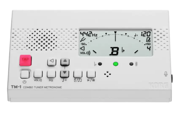KORG TM-1-WH Accordatore cromatico e metronomo