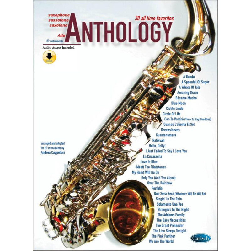 ANDREA CAPPELLARI - ANTHOLOGY SAX ALTO VOL. 1 + Audio online