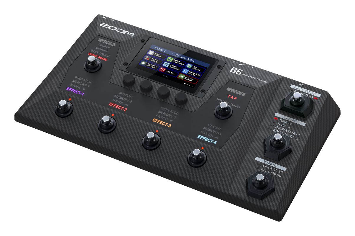 Zoom B6 - Pedaliera multieffetto e IR loader per basso