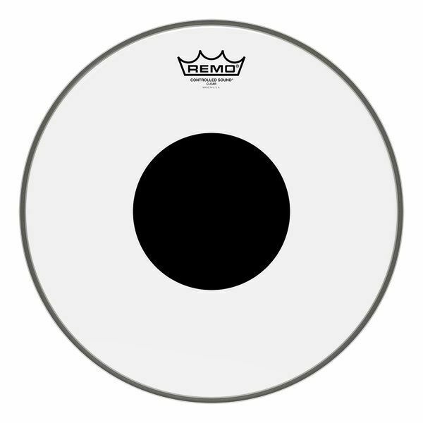 PELLE REMO W.K. CONTROL SOUND TRASPARENTE DA 18" Black Dot