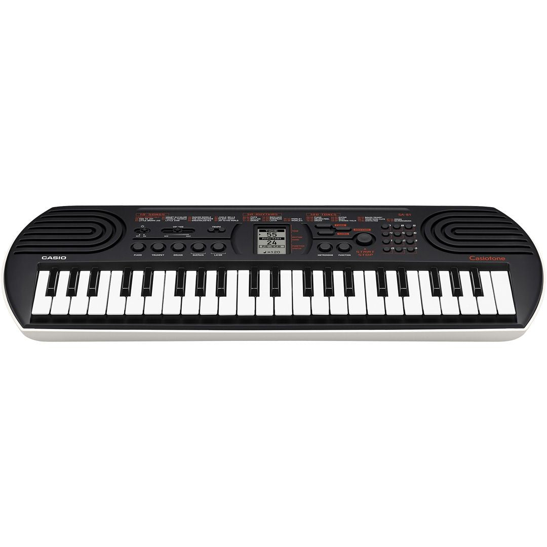 Casio SA-81 Tastiera a 44 tasti MINI Nera con borsa e alimentatore