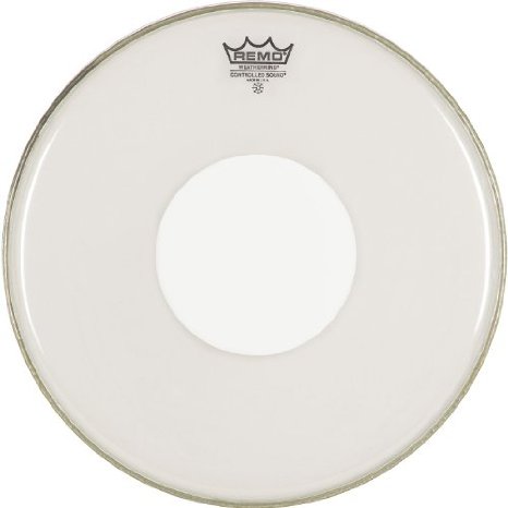 PELLE REMO W.K. CONTROL SOUND TRASPARENTE DA 12" White Dot