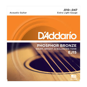 D'ADDARIO EJ15 D'ADDARIO Extra Light 10-47
