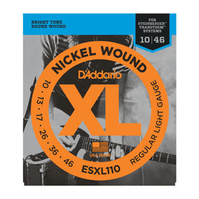 D'ADDARIO ESXL110 Nickel Wound, Regular Light, Double BallEnd